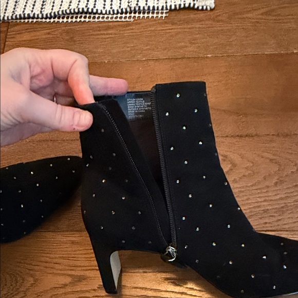 J. Crew Black Rhinestone Booties - Picture 5 of 6